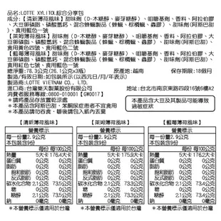 樂天 LOTTE XYLITOL 木糖醇 無糖口香糖 清新薄荷萊姆薄荷藍莓薄荷 護牙 零食 點心