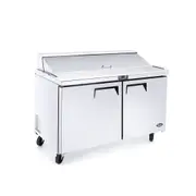 Atosa Double Door Sandwich Prep Table Refrigerator MSF8302 - MSF8302-SM