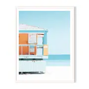 Save Me Framed Printed Wall Art - White