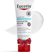 Eucerin Advanced Repair Body Cream for Very Dry Skin, Fragrance Free Daily Body Moisturizer, 8 Oz Tube