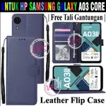 三星 GALAXY A03 CORE FLIP WALLET HP FLIP 皮革錢包保護套的皮革翻蓋保護套