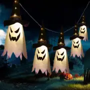 Halloween LED Flashing Light Hanging Ghost Halloween Party Home Decoration