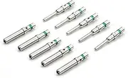 60Pcs Auto 0460-215-16141 Pin Jack DT Electronic Connector Euro Wiring Nickel Plated Copper Terminal 0462-209-16141 Compatible with Deutsch