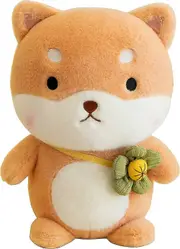 9.84 Inches Shiba Inu Plush Corgi Stuffed Animal Toy Corgi Dog Plushie Funny Soft Animal Pillow for Home Bedroom Decorition