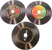 12pcs Blank Vinyl Records Fake Vinyl Records Cutout Wall Decor Signs Decorative Retro Aesthetic Records Wall Display for Dorm Collage Bedroom 80s 90s Wall Art Ornament