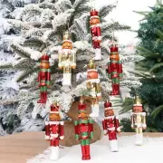 3Pcs Christmas Tree Nutcracker Pendants Christmas Decor Hanging Ornaments for