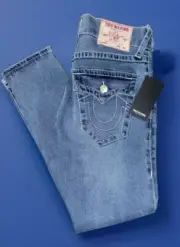 TRUE RELIGION GENO BIG T FLAP 70045 RELAXED SLIM JEANS 30 X 32
