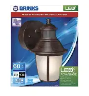 Brink'sOriginal:LED Motion-Activated Security/Lantern, Antique Bronze Finish