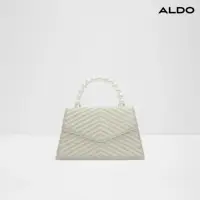 在飛比找momo購物網優惠-【ALDO】JASMINA-華麗優雅珍珠手提包(銀色)