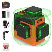 Takamine 12 Lines Laser Level Self Leveling 3x360° 3D Green Cross Line for