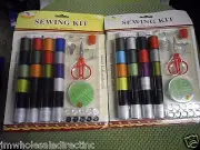 3 X 51PK Sewing Kit Clasic Household Articles Scissors Thread Thimble Button
