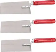 SEWACC 3pcs Masonry Trowel with Handle for Construction Gauging and Finishing Tasks Versatile Spatulas for Scraping Puttying and Decorating