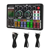 Live Sound Card F999 Bluetooth Audio Mixer Live Broadcasts Recording Equipment