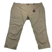 NWT 5.11 ABR Pro Pant Flexlite Mens 62x33 Khaki Beige RipStop Tactical 74512