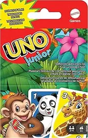 UNO Junior Card Game with 45 Cards, for Kids 3 Years Old & Up