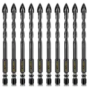 10 Pcs 5/16 Inch Masonry Drill Bits for Concrete Tiles Stone Glass Ceramic