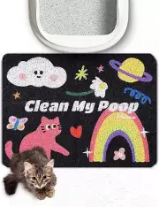 ® Cute Cat Litter Mat Large, 60 X 40 Cm, for Kitty Litter & Cute Cat Litter Box,