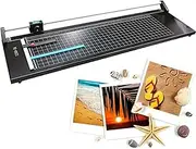 Manual Guillotine Paper Cutter, Heavy Duty Precision Rotary Paper Trimmer, 600mm/970mm Cutting Width for Craft Paper, Photo, Film, Card, Office,970mm