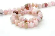 Natural Pink Opal Nuggets Rough Cut Irregular Shape Smooth Loose Gemstone Beads