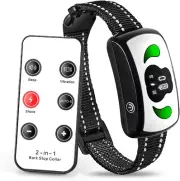 Dog Bark Collar with Remote Control - 4 Training Modes | IPX7 Waterproof, No-Sho