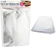TooToo 20 Self Adhesive Peel & Seal Cello Bag Clear Cellophane 220x330mm Food Gifts