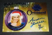 2015 Benchwarmer ANDREA LOWELL Holiday #5 ORNAMENT Blue Autograph/5 PLAYBOY Hot