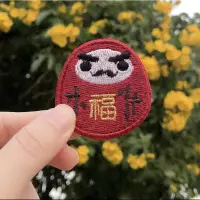 在飛比找蝦皮購物優惠-【日本達摩】だるま貼紙 燙貼 刺繡貼紙 行李箱貼紙 防水貼紙