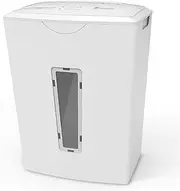 Mini Desktop Paper Shredder | Micro Electric Office Desk Shredder | 3X A4 Folded Sheets at a Time | 5 Litre Bin | White