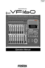 Fostex VF160 Digital Multitracker NEW OPERATING MANUAL