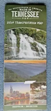 State Of Tennessee State Foldable Paper Transportation (TDOT) Map 34.5" x 18"
