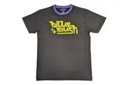 Billie Eilish Unisex Adult Neon Logo T-Shirt (Charcoal Grey/Green) - UTRO5461