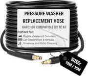 10M Pressure Washer Replacement Hose for Karcher K Series K2 K3 K4 K5 K6 K7 Click Plug Bayonet
