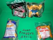 Aunt Froggy's Attic 4 Sealed McDonalds Happy Meal Toys MIP Marvel Heroes Spider