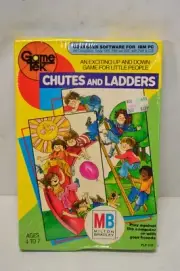 NEW Chutes and Ladders Gametek Computer Software Game for IBM PC Milton Bradley