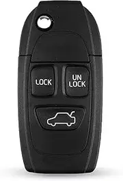 FLJKCT Car Key Shell 3 Buttons Remote Flip Folding Smart Car Key Shell Case,for Volvo XC70 XC90 V50 V70 S60 S80