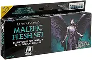 Vallejo 74102 Malefic Flesh Set 8 Colour Set