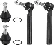 X AUTOHAUX 4 Pcs Front Suspension Kit Outer Tie Rod Ends Lower Ball Joint for Hummer H3 2006-2010 No.ES800762/K500250