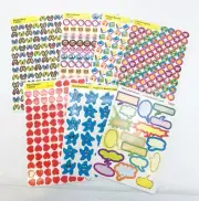 Vintage Trend Scratch Sniff & Regular Stickers Lot 7 Sheets Butterflies Bears