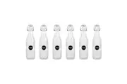 6PK Lemon & Lime Functional Glass Air-Tight Clip Lid Ribbed Bottle Storage 1L