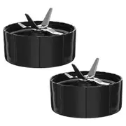 2 Pack Replacement Blade Parts for Magic 250W Blender, Juicer and Mixer, Blender Replacement Parts MB1001 Black