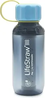 LifeStraw Play Kids Water Filter Bottle with 2-Stage Integrated Filter Straw for Safe and Clean Drinking Water