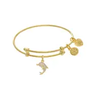 Dolphin Charm Adjustable Bangle Girls Bracelet