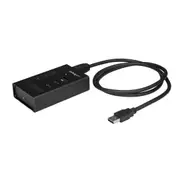 StarTech HB30A3A1CST interface hub USB 3.2 Gen 1 (3.1 Gen 1) Type-B 5000 Mbit/s Black