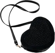 [AKOOSY] Heart Shaped Crossbody Bag for Women Bling Rhinestone Handbag Strap Shoulder Purse Stylish Summer Purses Occasion