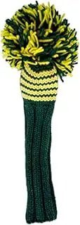Jan Craig Headcover Handmade Headcover for #5 Fairway Kelly/Yellow (Masters) 2017JCKY5 Size: Total Length 14 inches (excluding POM) and 5 inches Wide POM