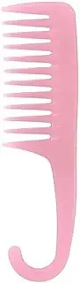 SSS Hair Shower Comb Wide Tooth Combs, Hair Comb Set, Wet Shower Detangling Comb, Curly Hairbrush for women, Large Shower Combs with Hook for Wet Hair, Long Hair Detangling (Pink)