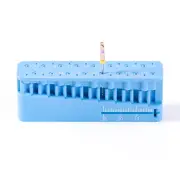 1pcs/box Dental Endo Plastic File Holder Measuring Tools Blue Organizers