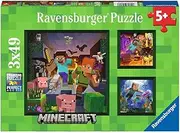Kinderpuzzle 3x49 Teile - Minecraft Biomes