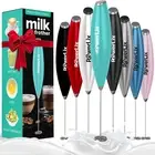 Milk Frother No Stand Handheld Battery Operated Electric Foam Maker for Coffee,