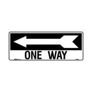 Brady Directional Sign - One Way Arrow Left 180 x 450mm Polypropylene